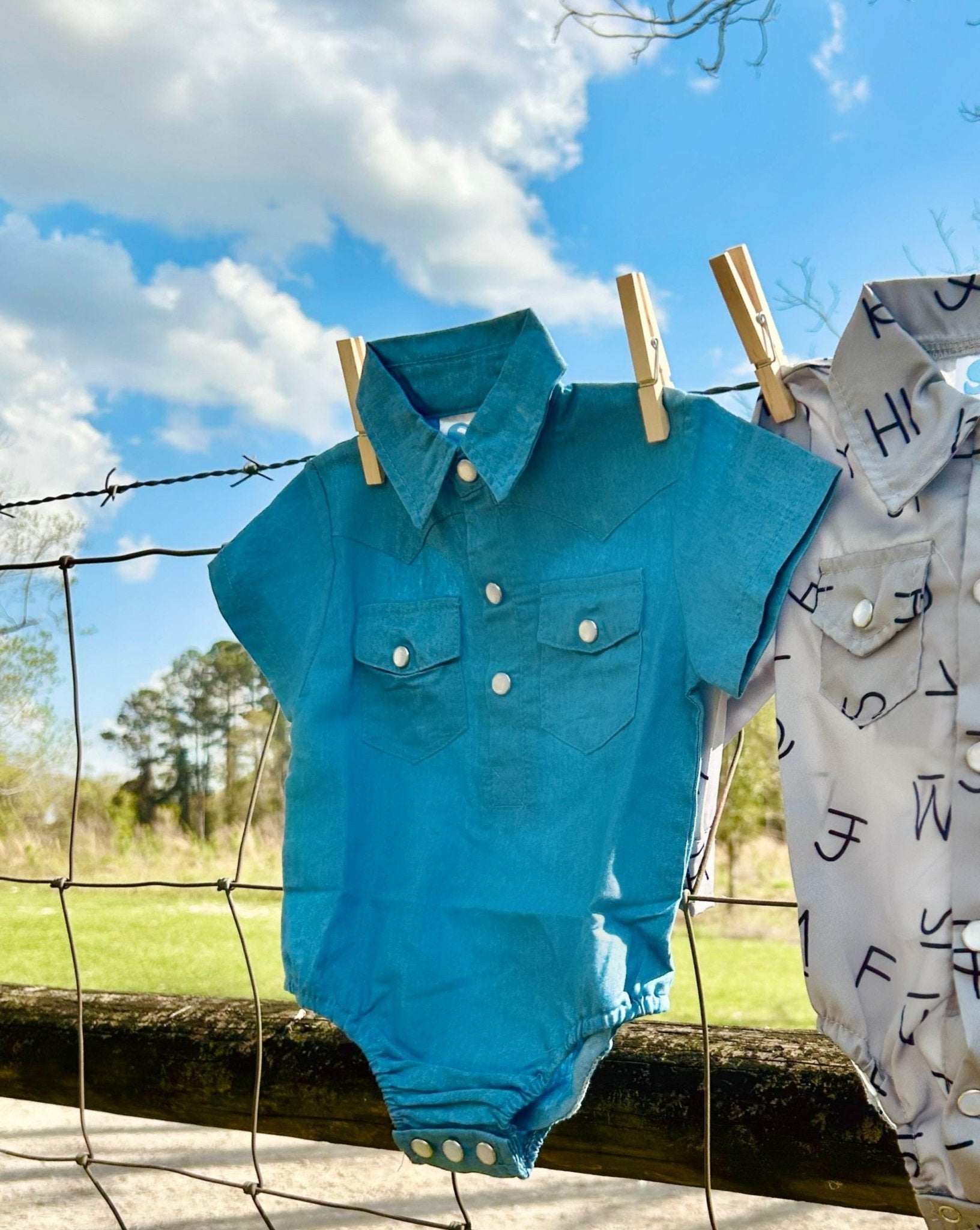 Pearl snap clearance onesie