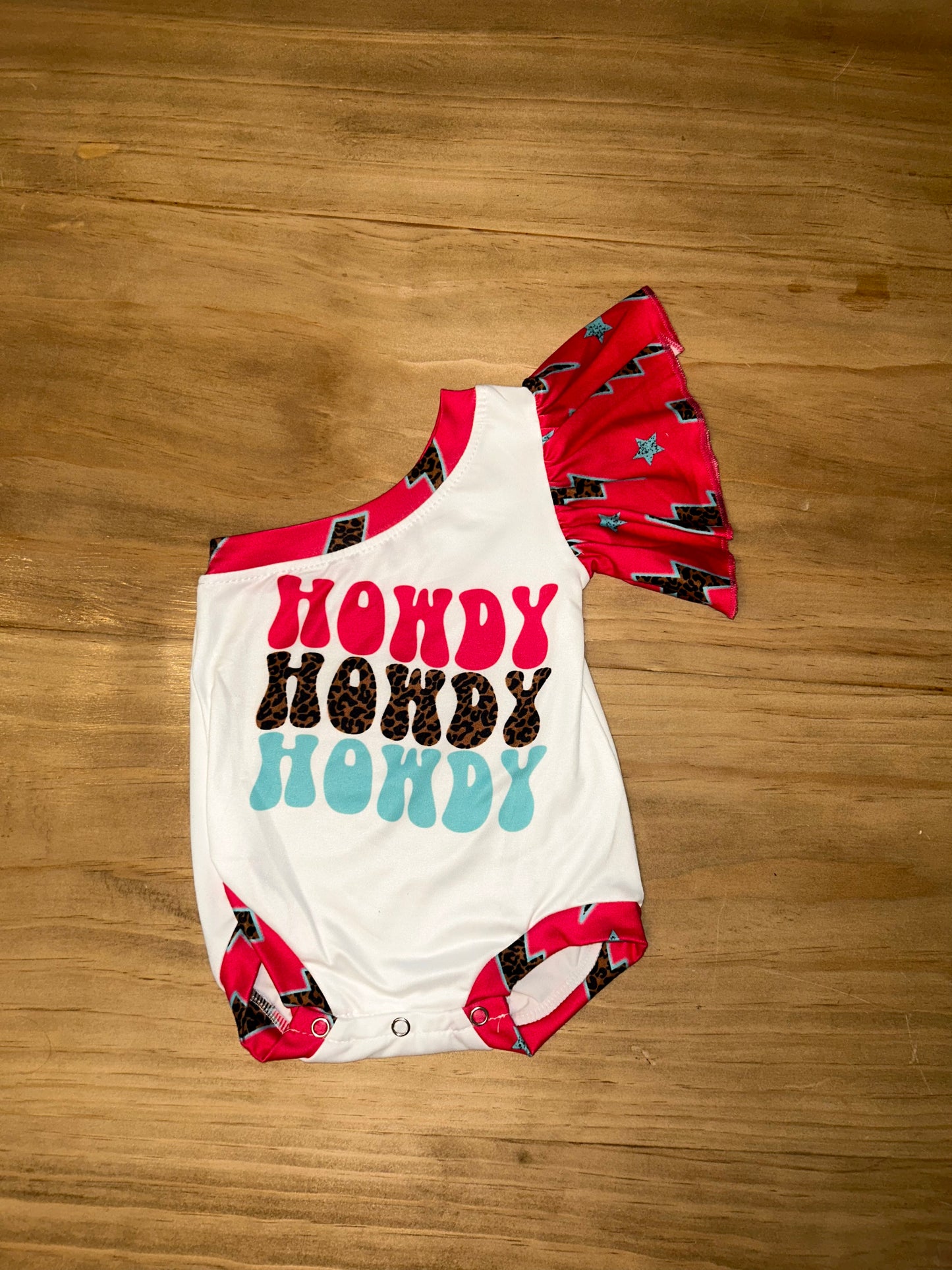 Howdy One-Shoulder Romper