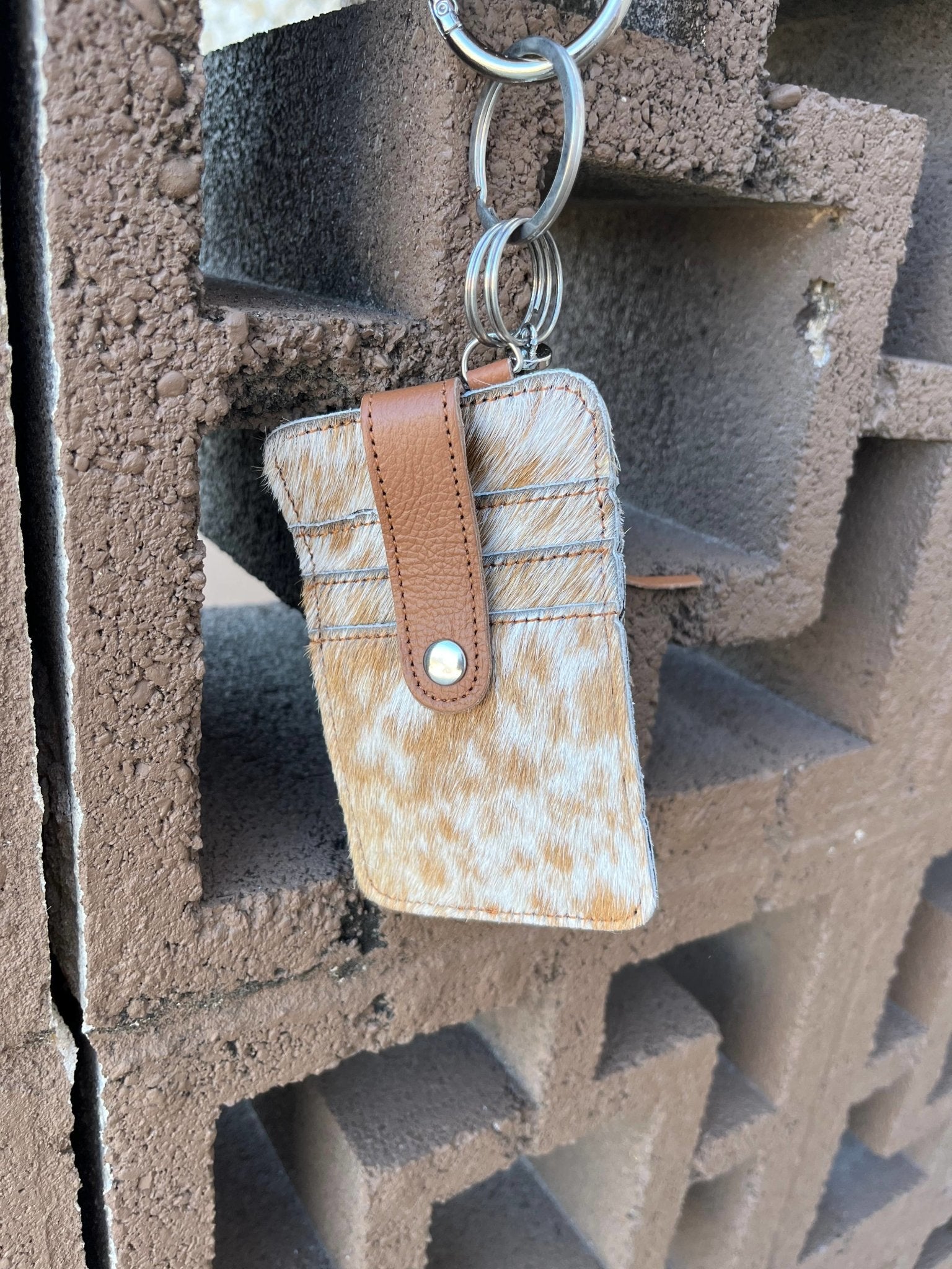 Cowhide Bangle “On The Go Wallet” - River Rise Cattle Co.