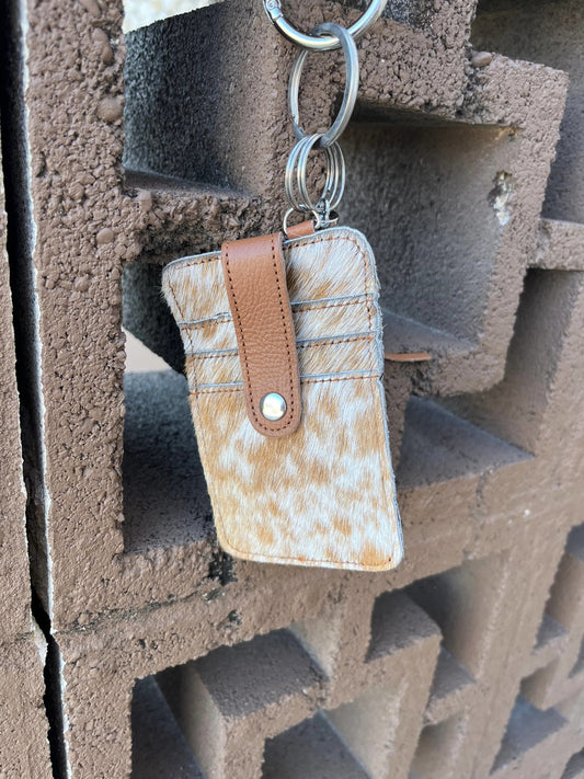 Cowhide Bangle “On The Go Wallet” - River Rise Cattle Co.