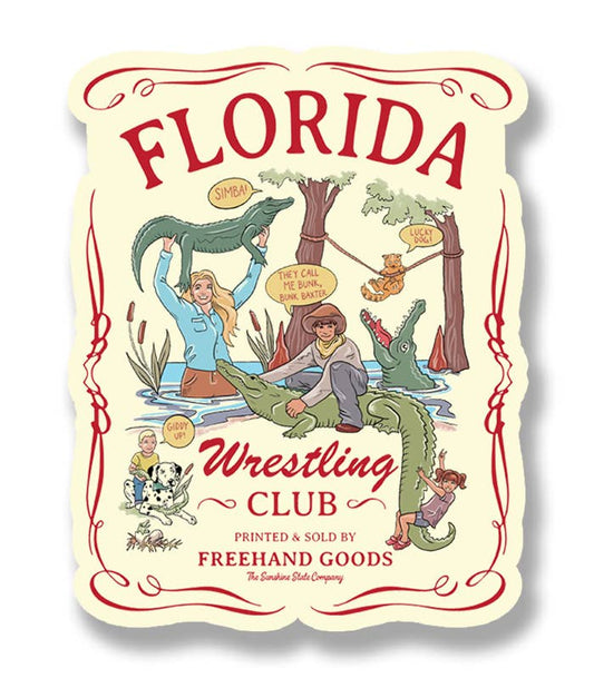 Florida Wrestling Club Sticker - River Rise Cattle Co.